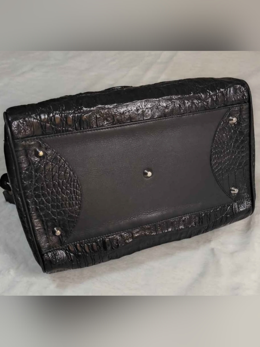 Genuine Crocodile Satchel Bag - Picture 3 of 11